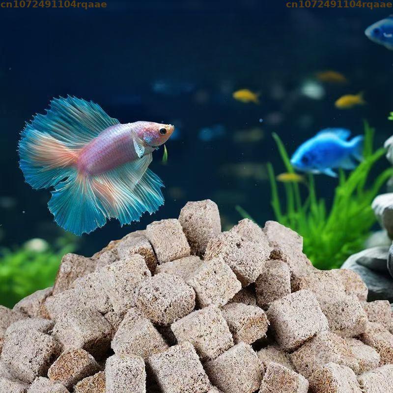 Marine Aquarium Cube - مكعبات ديدان الدم المجففة بالتجميد طبيعياً،