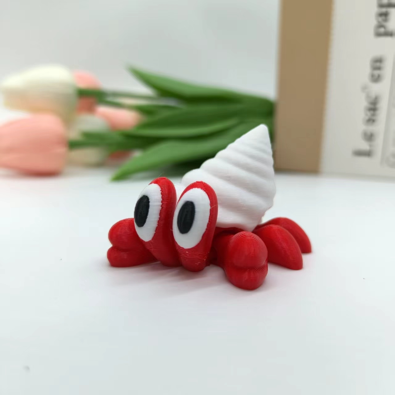 Marine Aquarium Hermit Crab - تمثال كراب الناسك المطبوع ثلاثي الأبعاد،