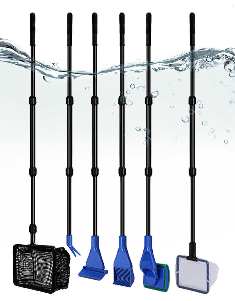 Marine Aquarium Glass Scraper - 6-IN-1 حوض السمك أدوات تنظيف أطقم