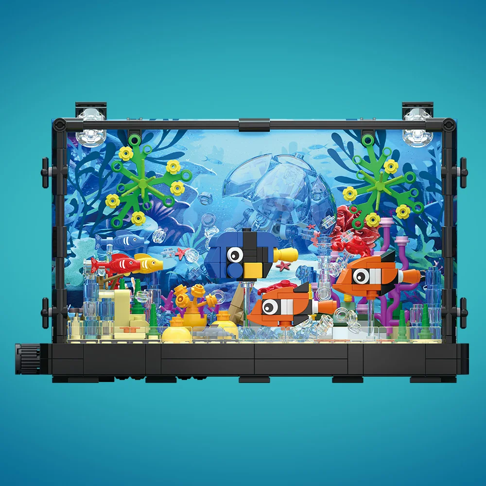 مجموعة مكعبات بناء حوض السمك م - مراجعة Marine Aquarium Cube وسعره