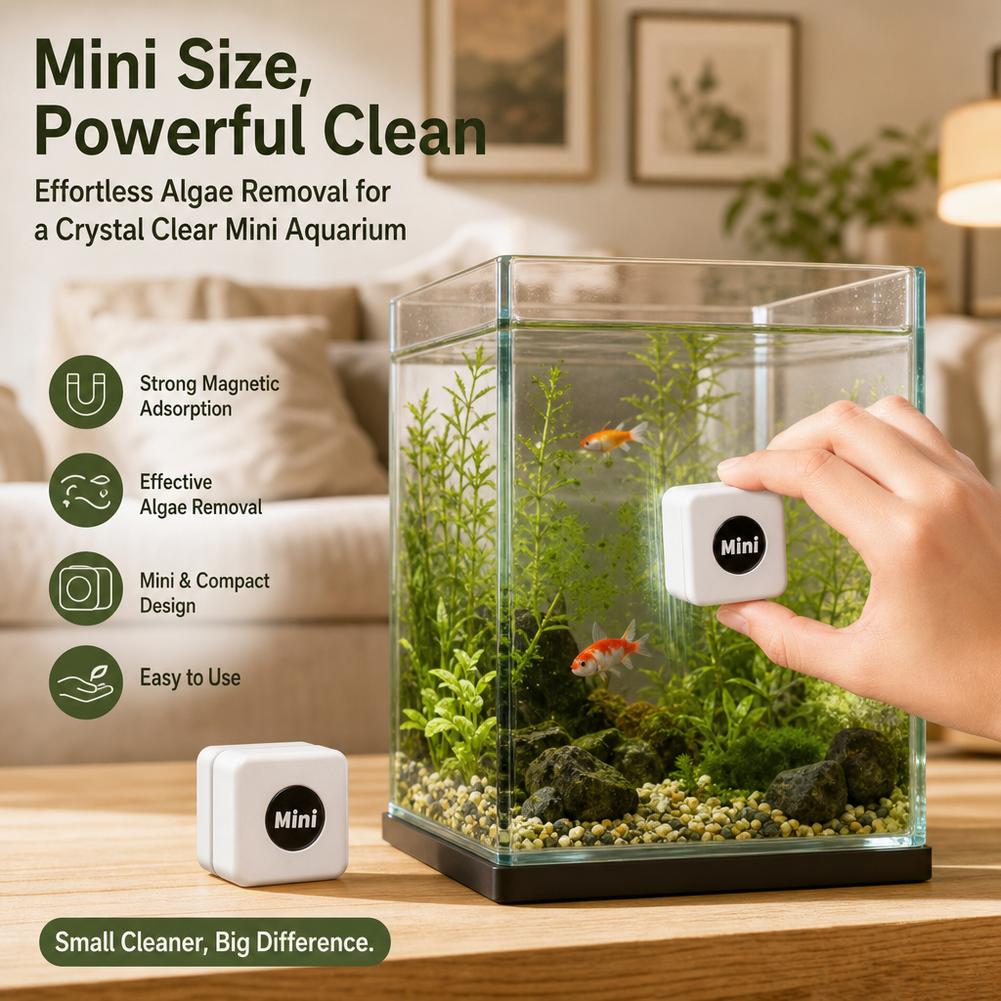 منظف زجاج حوض السمك المغناطيسي - مراجعة Marine Aquarium Glass Scraper وسعره