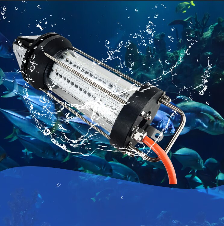مصباح صيد تحت الماء خارجي بقوة - مراجعة Aquarium Blue Marine وسعره
