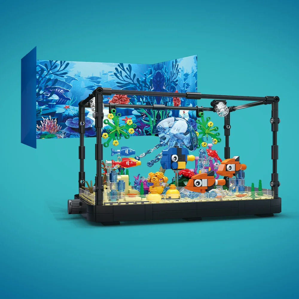مجموعة مكعبات بناء حوض السمك م - مراجعة Marine Aquarium Cube وسعره