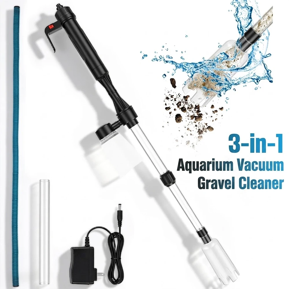 منظف حوض السمك بالشفط 3 في 1 م - مراجعة Marine Aquarium Vacuum وسعره