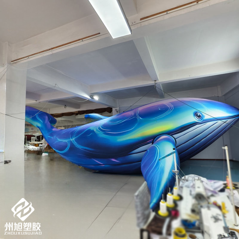 حوت أزرق قابل للنفخ، يستخدم كق - مراجعة Aquarium Blue Marine وسعره