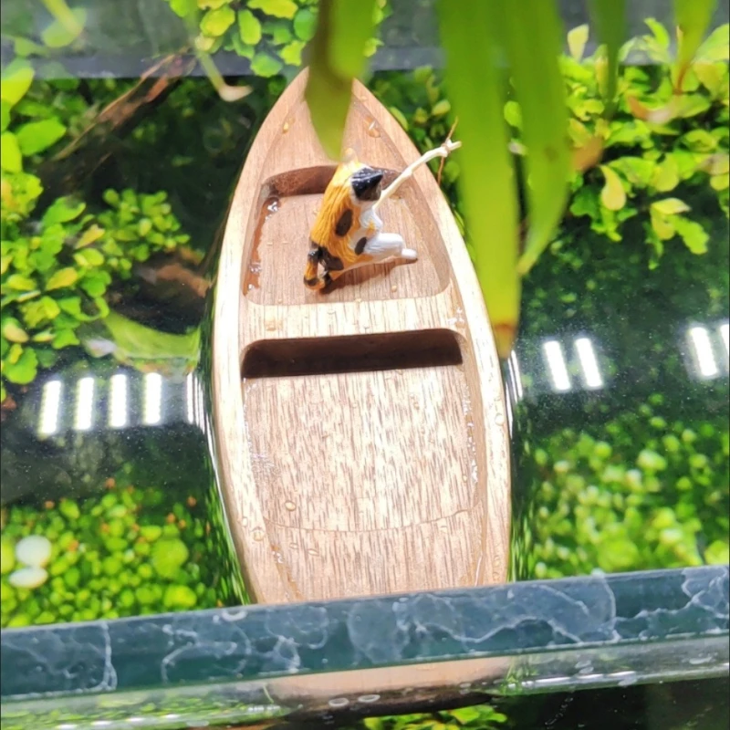 اليدوية قارب خشبي صغير عائم قا - مراجعة Aquarium Marineland وسعره