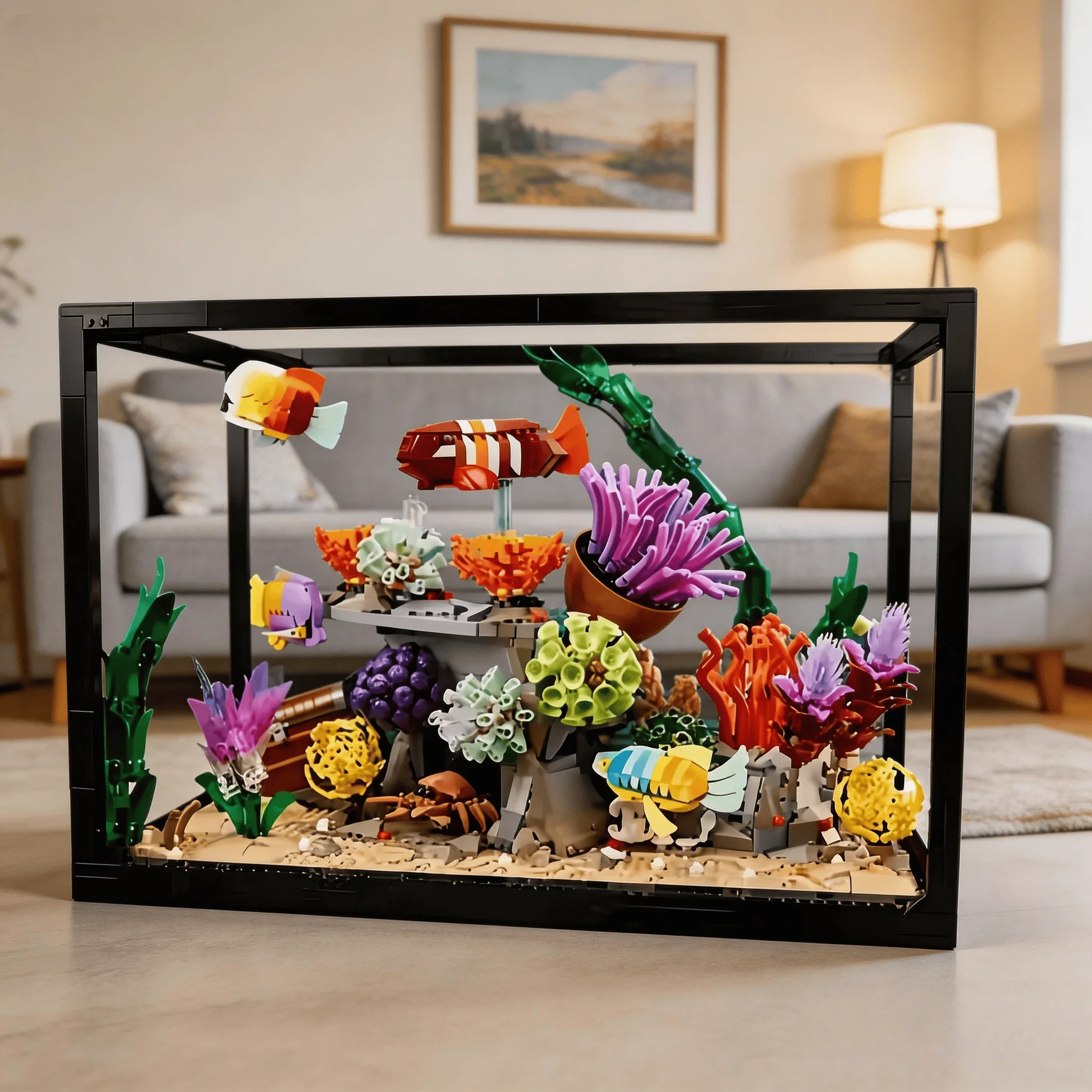 زينة حوض أسماك استوائي جديد 20 - مراجعة Marine Aquarium Cube وسعره
