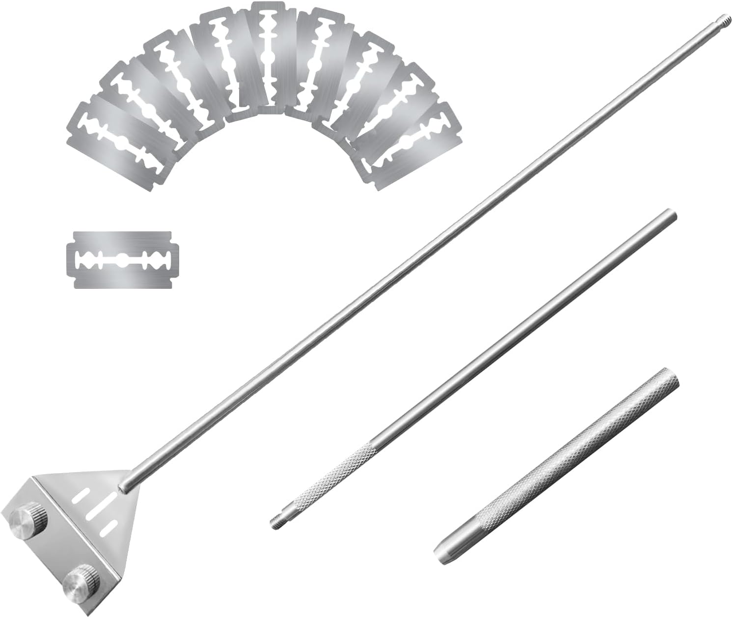 مكشطة طحالب فاخرة من سبائك الأ - مراجعة Marine Aquarium Glass Scraper وسعره