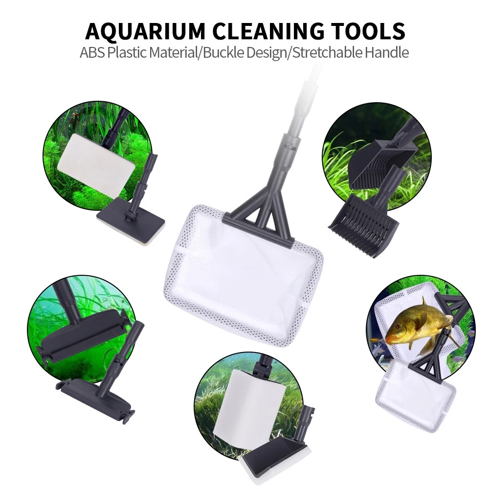 طقم أدوات تنظيف حوض السمك 6 في - مراجعة Marine Aquarium Glass Scraper وسعره