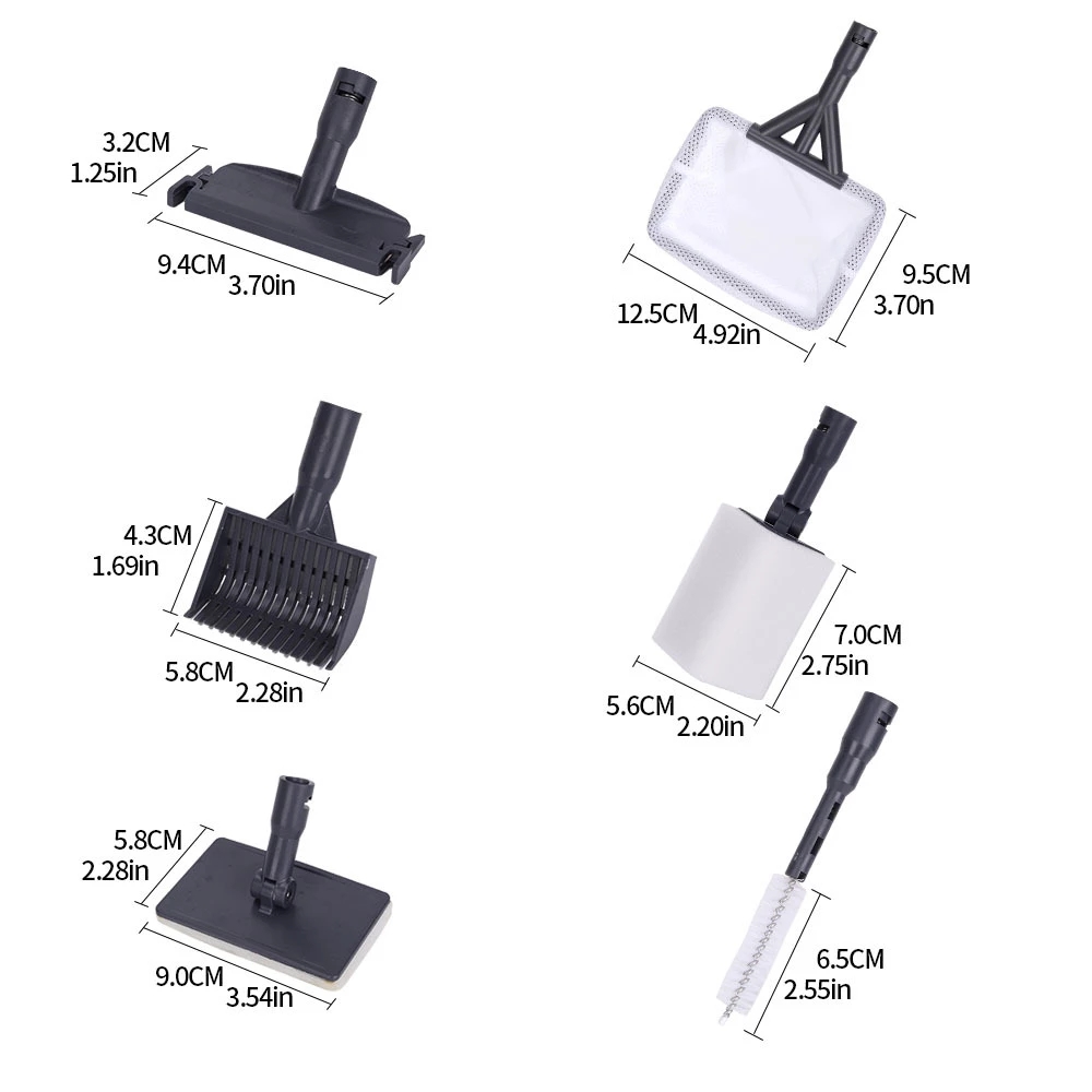 طقم أدوات تنظيف حوض السمك 6 في - مراجعة Marine Aquarium Glass Scraper وسعره
