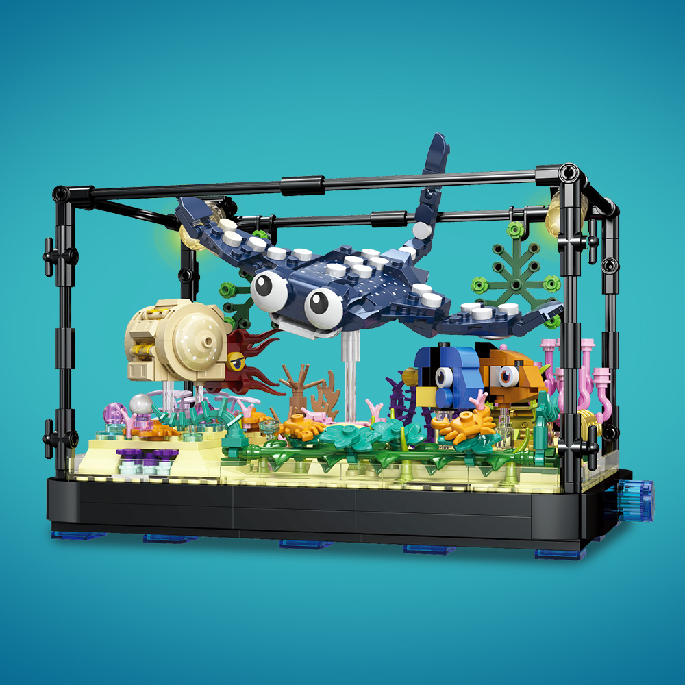 مجموعة مكعبات خزان الأسماك مع  - مراجعة Marine Aquarium Cube وسعره