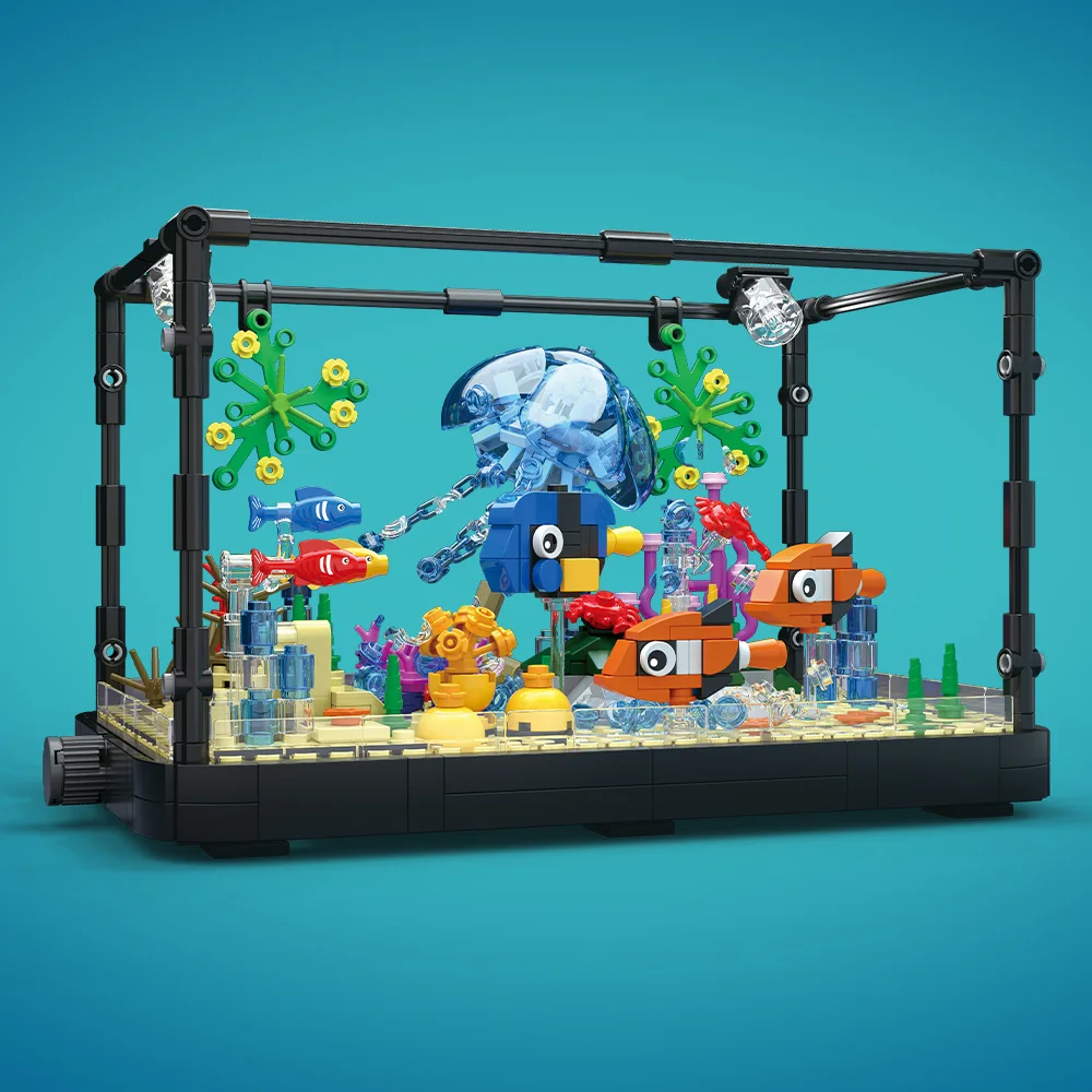 مجموعة مكعبات بناء حوض السمك م - مراجعة Marine Aquarium Cube وسعره