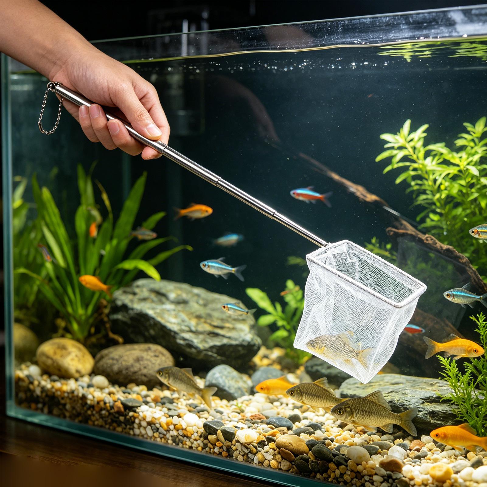طقم من قطعتين: شبكة صيد سمك صغ - مراجعة Aquarium Marineland وسعره