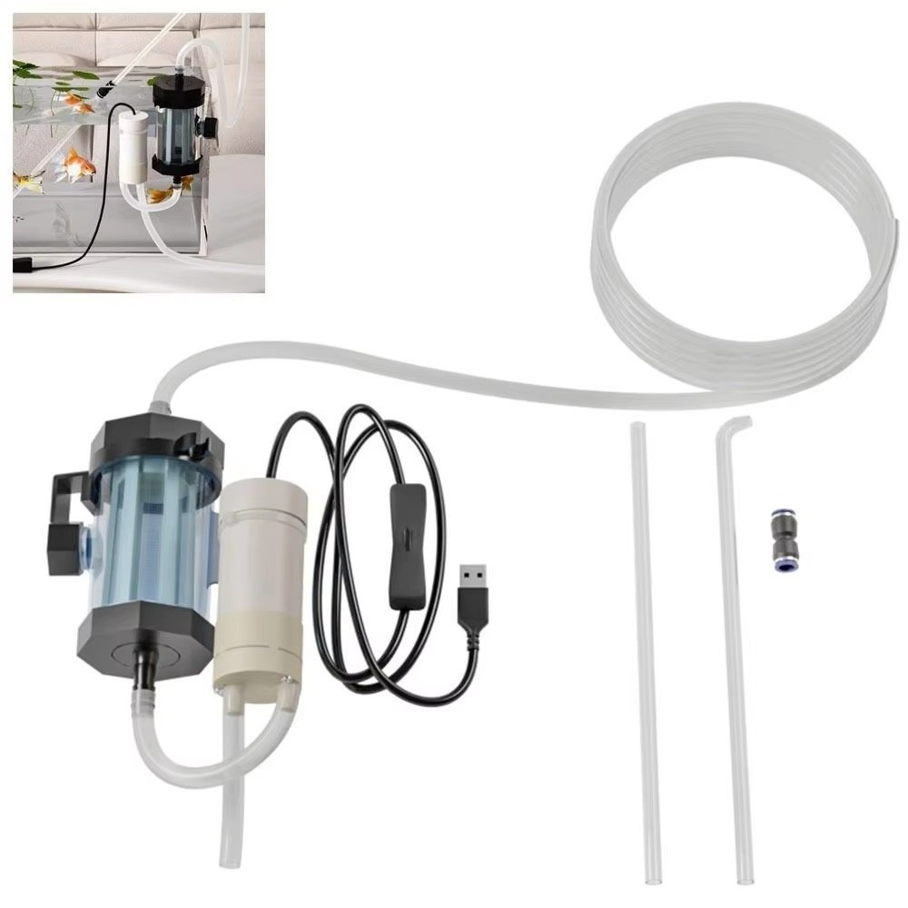 USB بالطاقة حوض السمك مبدل الم - مراجعة Marine Aquarium Vacuum وسعره