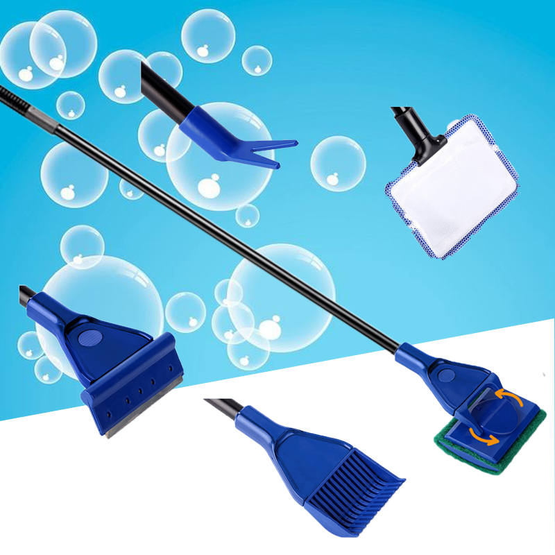 6-IN-1 حوض السمك أدوات تنظيف أ - مراجعة Marine Aquarium Glass Scraper وسعره