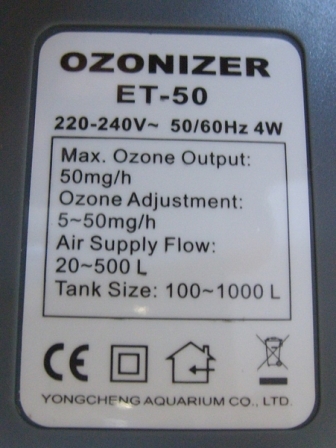 Weipro ET50 ET100 ET200 الأوزو - مراجعة Marine Aquarium Ozone وسعره